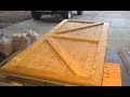 Custom Shed Door Designed and Built in one short video.