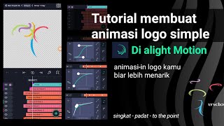 tutorial membuat animasi logo simple di alight motion - motion graphic logo animation