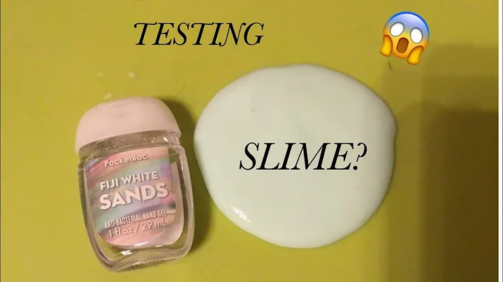 TESTING IF HAND SANITIZER WORKS TO MAKE SLIME