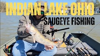 INDIAN LAKE OHIO SAUGEYE FISHING! 4/22/24