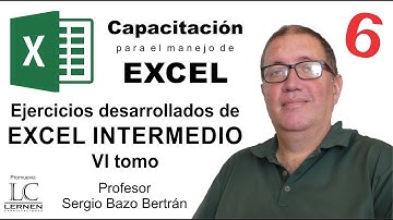12 EJERCICIOS de EXCEL INTERMEDIO para PRÁCTICA - Parte 6