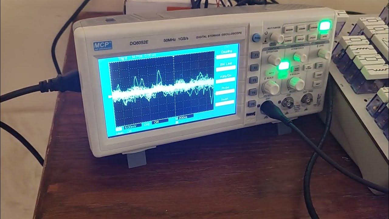 Lab 1 // Electronics 1 // Diodes // half wave rectifier // Oscilloscope