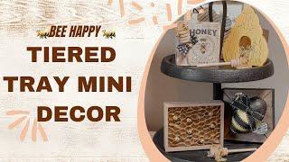 7 TIERED TRAY MINI DIYS | SPRING DOLLAR STORE DIY DECOR | Crafted by Corie Mini's Challenge