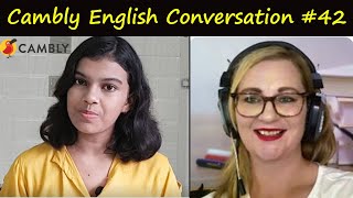 Cambly English Conversation #42 with lovely tutor KEL from South Africa | Adrija Biswas