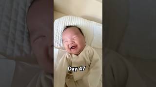 Day 47: Happy baby #47daysold #babysmile #행복한아기 #웃는아기 #happybaby #smilingbaby