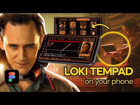 I Made a Loki TemPad App UI Design Prototype for iPhone (and Android Tutorial) with Figma