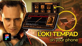 I Made a Loki TemPad App UI Design Prototype for iPhone (and Android Tutorial) with Figma screenshot 2