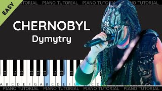 Dymytry - Chernobyl (piano tutorial | klavír | akordy | noty | české písničky)