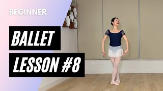 Beginner Ballet Class 8 || Online Ballet Lesson