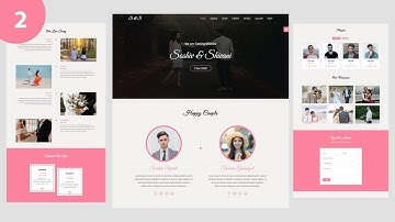 Wedding Planner Website using Html Css & Jquery | Part 2