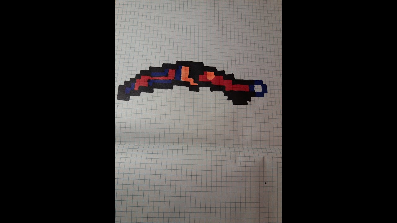 Картинки по клеточкам ножи