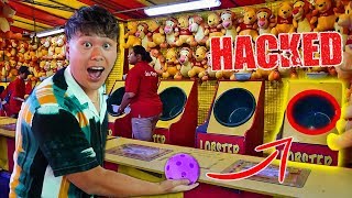 CARNIVAL GAME SCAM! - how to win (Won Every Prize At A Theme Park) HACKS AND TRICKS YOU NEED TO KNOW screenshot 2