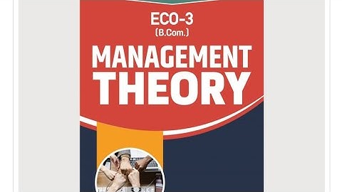 ECO-03 MOST IMPORTANT QUESTION // MANAGEMENT THEORY //TERM END EXAM// PREVIOUS YEAR QUESTION