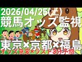 【競馬オッズ変動】東京・京都・福島競馬オッズ変動リアルタイム監視！締切3分前の競馬予想＆実況【ずんだもん】