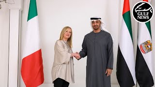 UAE President meets with Prime Minister of Italy