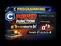 C program to write user defined function power(a,b) to calculate a raised to b