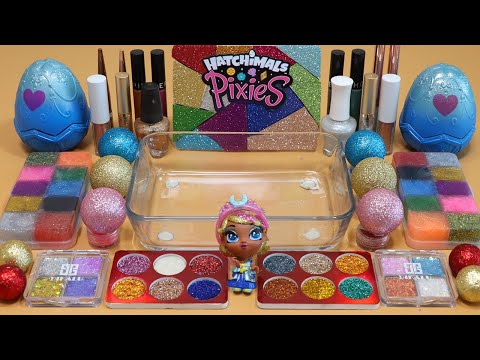 Mixing&amp;<strong>quot</strong>;Glitter&amp;<strong>quot</strong>; Eyeshadow and Makeup,parts,glitter Into <strong>Slime</strong>!Satisfying <strong>Slime</strong> Video!