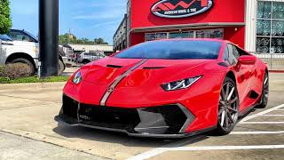 AWTHTX - Lamborghini Huracan Rolling On 20" Front & 21" Rear Vossen Forged VPS-310 wheels