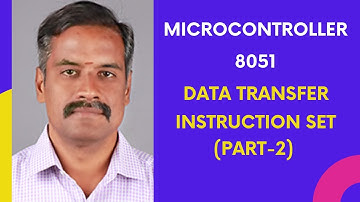 Data Transfer Instruction Set-8051-Part-2
