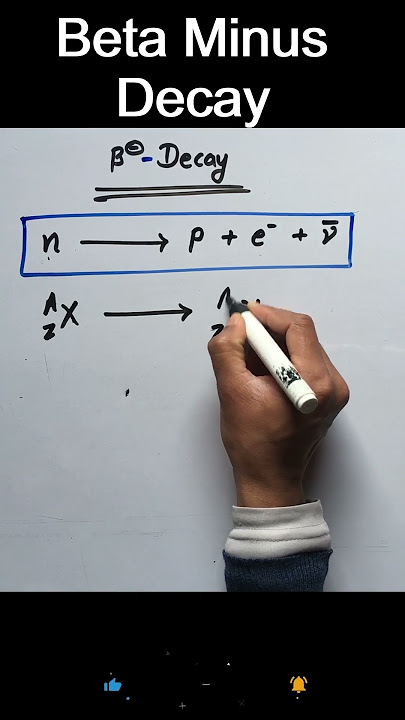 Beta Minus Decay | Beta Decay #physics #neet #cbse #science #shorts