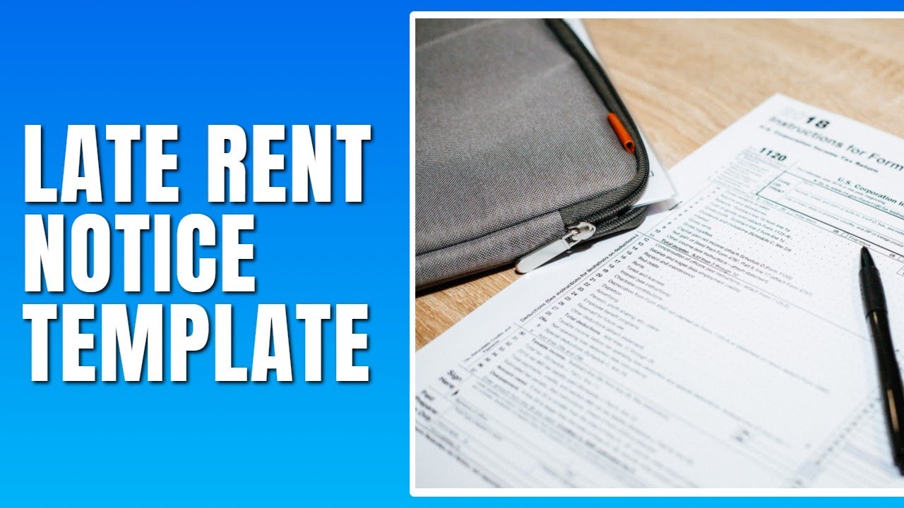 Late Rent Notice Template - How To Fill Late Rent Notice