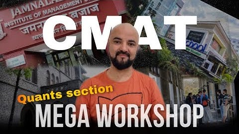 CMAT 2023 Mega Workshop | Quant Section