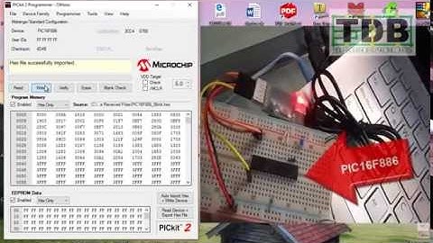 Programador USB de PIC v3 - Programación del PIC16F886