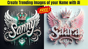 How to Create Trending Images of your Name with AI FREE | Bing AI