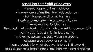 Breaking the Yoke of the Poverty Spirit (pt2) 7-19-2026