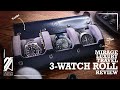 The Mirage Luxury Travel 3-Watch Roll (The Best Affordable Watch Roll)
