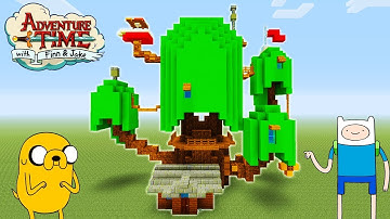 Minecraft: How To Make Finn and Jakes Tree House "Adventure Time Treehouse"