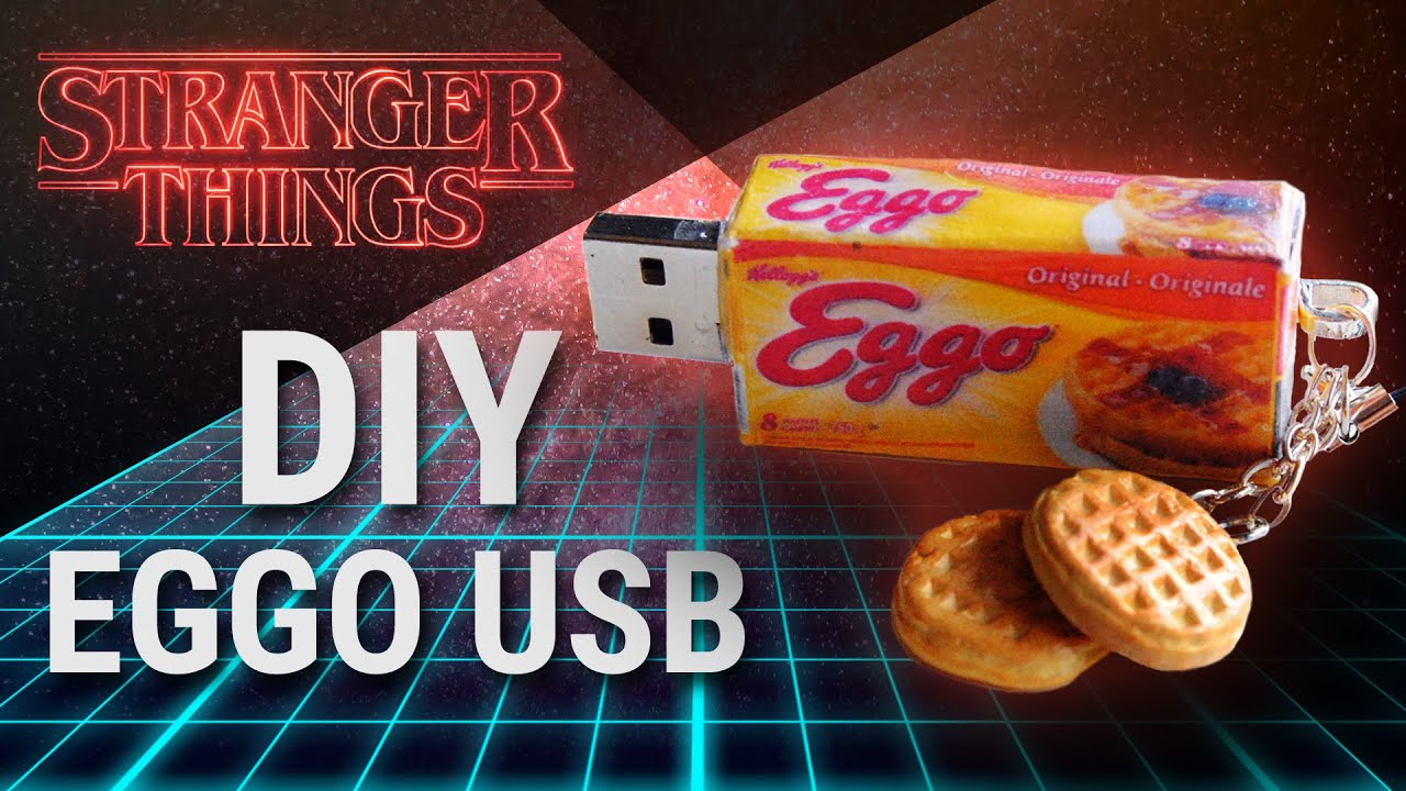 STRANGER THINGS DIY Polymer Clay EGGO USB Back To School Craft stranger-things-diy-polymer-clay-eggo-usb-back-to-school-craft