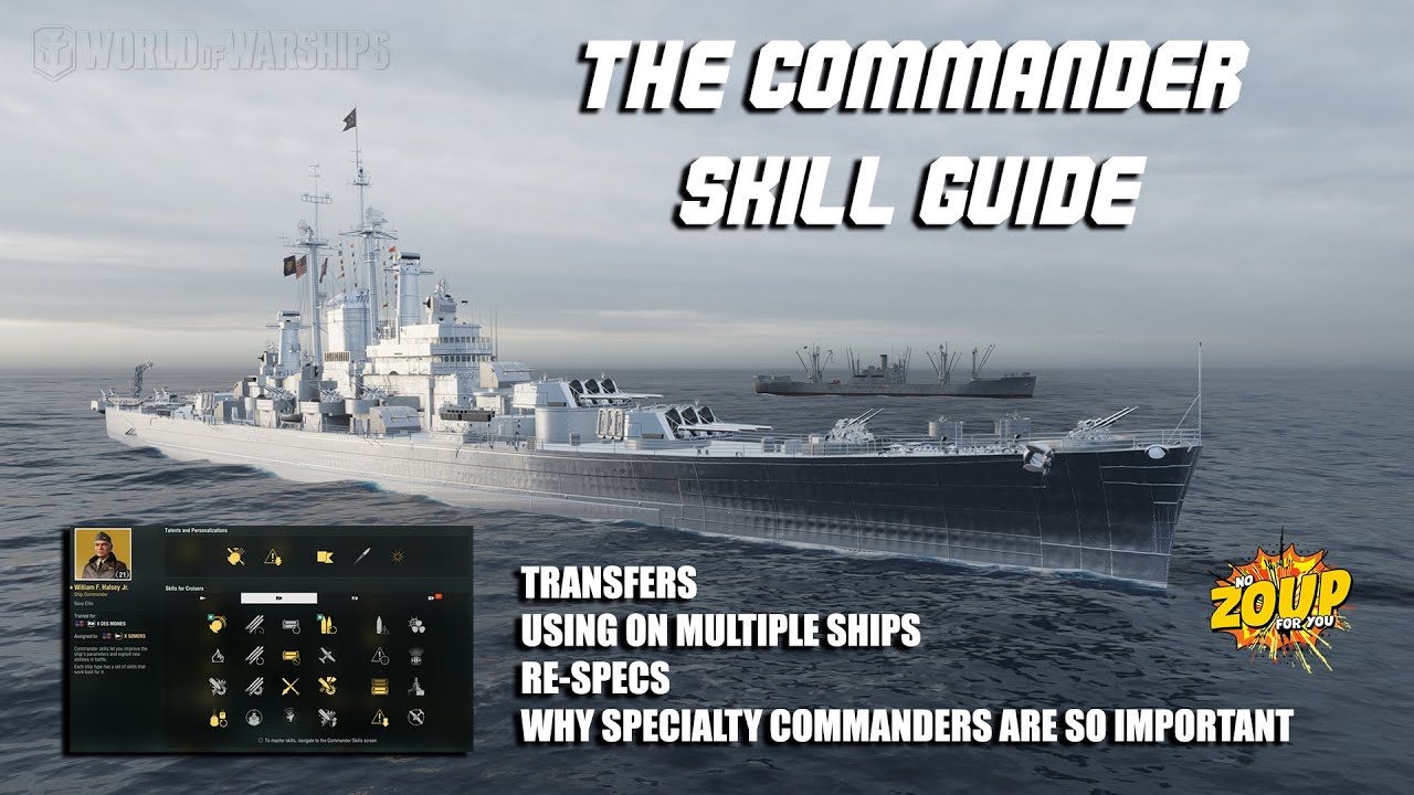 World of Warships Commander Skills Guide and Hints and Tips