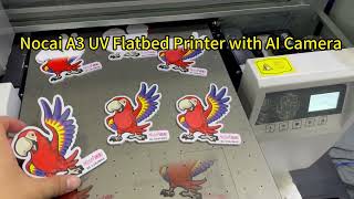 Nocai A3 size uv flatbed printer NC-UVA3MAX with AI Camera  #A3MAX #Nocai #uvprinter