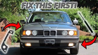 New E34? These Are The FIRST Repairs Every New Owner Should Do! | E34 First Repairs pt.1