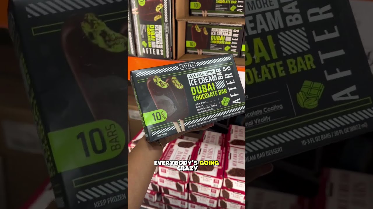 Dubai Chocolate Ice Cream Bars At Costco Shorts Dubaichocolate