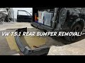 VW T5.1 rear bumper removal / How to remove rear bumper on Volkswagen transporter. 