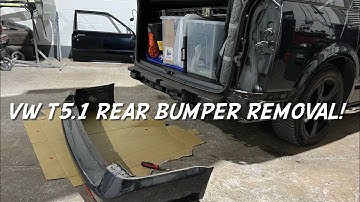 VW T5.1 rear bumper removal / How to remove rear bumper on Volkswagen transporter. 