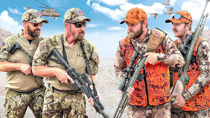 US ARMY vs. HUNTERS - Who's The Deadliest Shot?