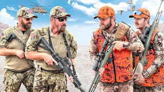 US ARMY vs. HUNTERS - Who's The Deadliest Shot?