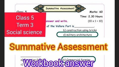 Ennum Ezhuthum 5th std term 3 social science Summative Assessment workbook answer Englishmedium2024