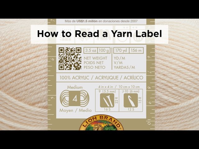 How to Read Yarn Labels and Symbols - Sarah Maker