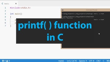 printf function in C Programming | Beginners Tutorial