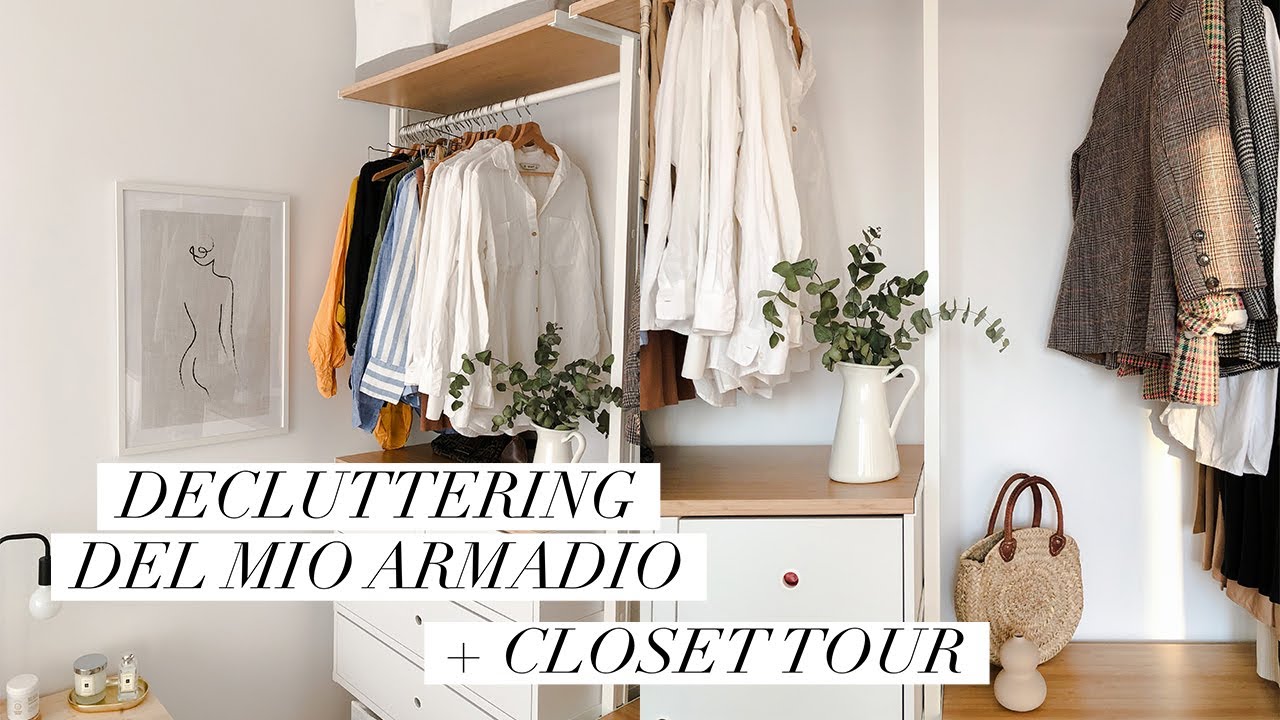 Decluttering del mio armadio + CLOSET TOUR | Minimalismo