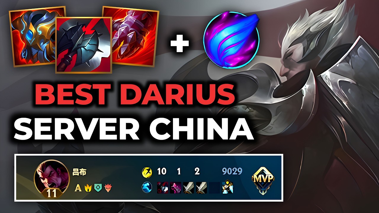 Darius Wild Rift China - Build Runes Guide Patch 7.0b - Gameplay Darius Season 20