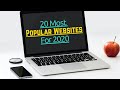 20 most popular websites for 2020