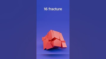 Cube Cell Fracture Blender #b3d #blender #simulation