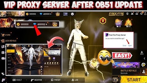 OB51 PROXY SERVER HOW TO DOWNLOAD | GAMEPLAY PROXY SERVER | VIP FFKIPAS BETA PROXY SERVER