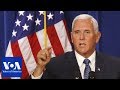 Vice President Mike Pence's China Speech at Hudson Institute