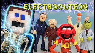 Minecraft Puppet Steve Electrocuted In Muppets Series 2 Figures Diamond Select Toys Unboxing